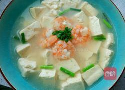 蒜苗豆腐大虾汤的做法图解13