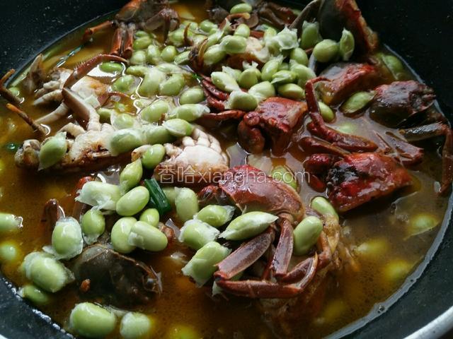 再将豆米倒入