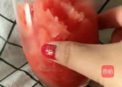 西瓜沙冰氣泡水的做法圖解5