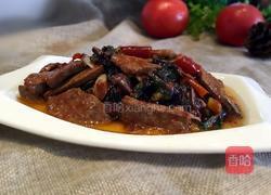 猪肝炒血皮菜的做法图解8