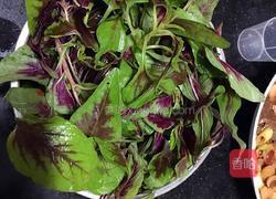 猪肝炒血皮菜的做法图解1