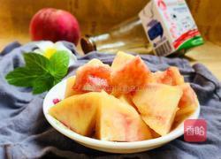 蜜桃奶昔的做法图解3