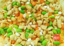 鸡脯肉田园蔬菜披萨的做法图解9