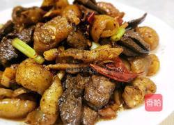猪肝炒肥肠的做法图解7