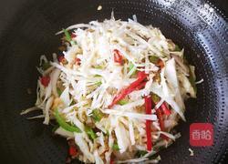 包包菜炒酸豆角的做法图解7