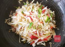 包包菜炒酸豆角的做法图解9