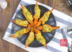 微波炉芝士开背虾的做法图解6