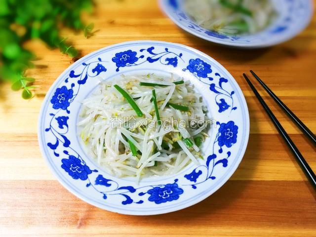 韭苔炒绿豆芽