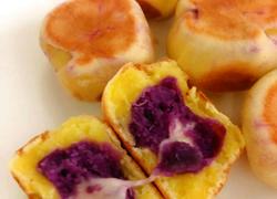 紫薯爆浆奖仙豆糕