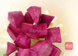 紫薯爆浆奖仙豆糕的做法图解2