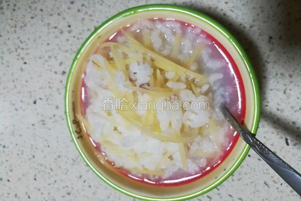 土豆瘦肉粥