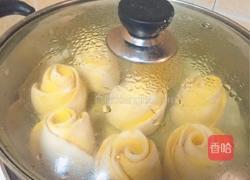 南瓜玫瑰花卷的做法图解4