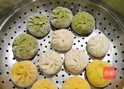 素馅彩皮包子的做法图解12