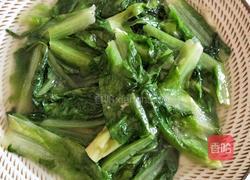 清炒油麦菜的做法图解4