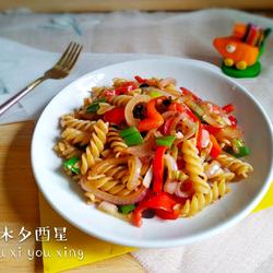 豉香螺旋意面（西餐中做）