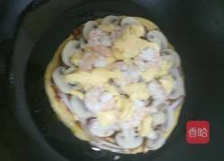 平底锅蘑菇鲜虾披萨的做法图解18