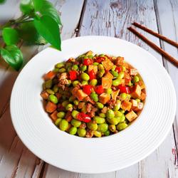 肉沫毛豆炒香干的做法[图]