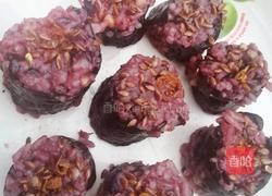 紫米肉松寿司的做法图解3