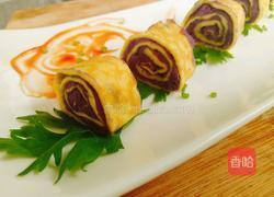 用奶香紫薯鸡蛋饼来迎接立秋吧的做法图解7