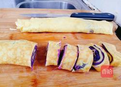 用奶香紫薯鸡蛋饼来迎接立秋吧的做法图解6