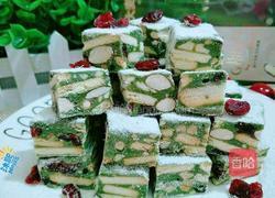 青汁雪花酥的做法图解1