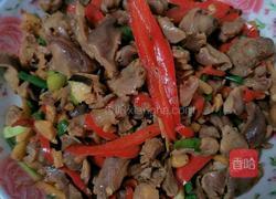 辣椒炒鸭肾的做法图解7