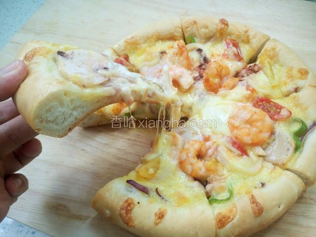 切好享用吧 超级香  超级鲜 饼底…… 软的哟