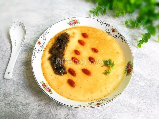 麻油枸杞海参蒸蛋