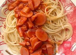 香肠番茄意面的做法图解4