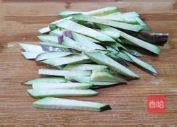 青椒茄子丝的做法图解2