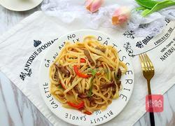 黑椒牛排炒意面的做法图解13