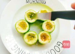 宝宝解暑丝瓜酿肉教程的做法图解3