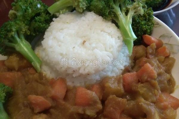 鸡肉咖喱饭òᆺó（好吃得不得了）