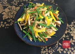 三色炒杏鲍菇的做法图解6