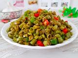 空心菜梗炒泡豇豆