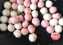 小白菜丸子汤的做法图解4