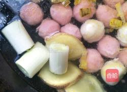 小白菜丸子汤的做法图解6