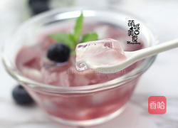 蓝莓凉粉的做法图解2