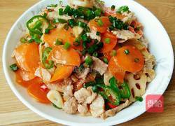 胡萝卜藕片炒肉的做法图解13