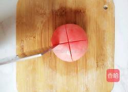 番茄肉沫茭白的做法图解2