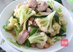 花菜炒肉的做法图解5