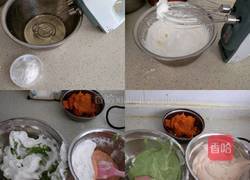 彩色卷糕的做法图解3