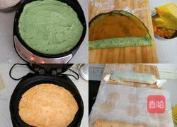 彩色卷糕的做法图解4