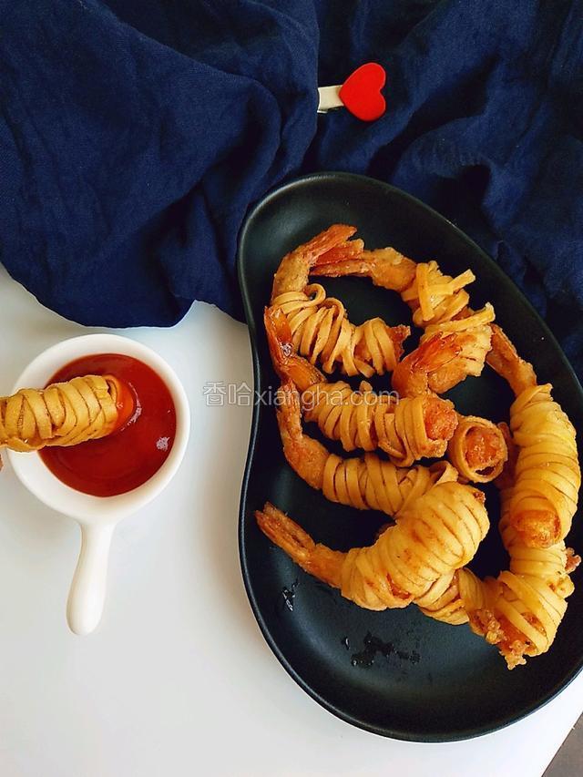 蘸番茄酱食用