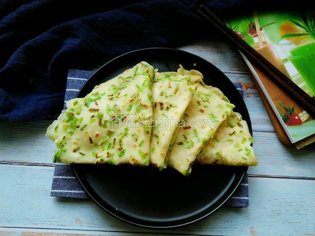 蒜黄鸡蛋饼
