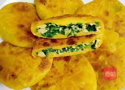 独家韭菜馅饼的做法图解4
