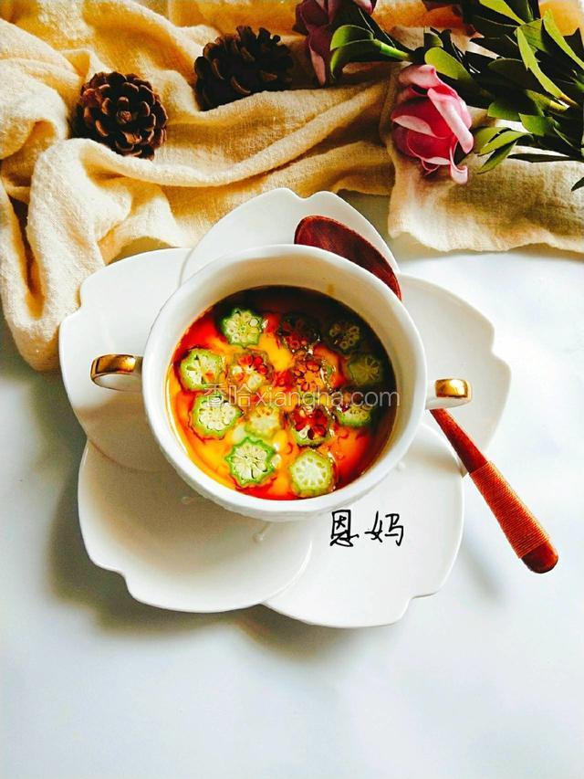 宝宝辅食秋葵鸡蛋羹