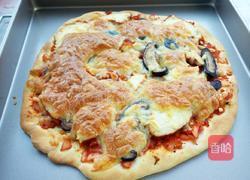 薄底烤鸡蘑菇披萨的做法图解17