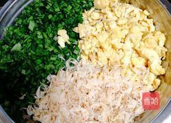 韭菜虾皮鸡蛋馅饼的做法图解4