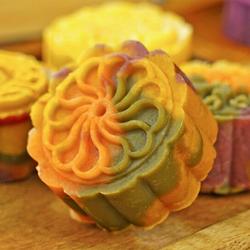 免烤彩色绿豆月饼的做法[图]